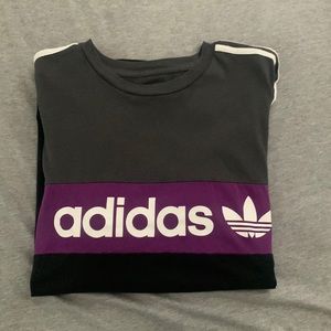 Purple,Black,Grey, Adidas, Short Sleeve, T-Shirt